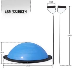 Balance Ball mit Widerstandsbändern