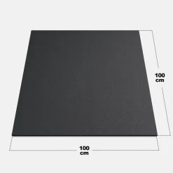 Bodenschutzmatte aus Gummi 50x50/100x100 cm mit 2 cm Dicke
