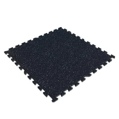 Bodenschutzmattenset Gummi 60x60 cm - 4 Matten inkl Endstücke