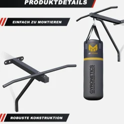 Boxsack E-Series 80 cm mit Klimmzugstange zur Wandbefestigung