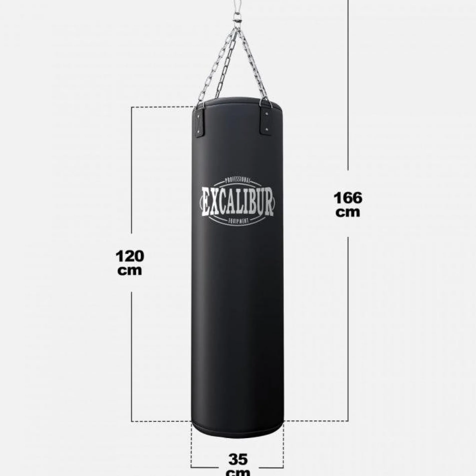 Boxsack EXCALIBUR PRO aus Kunstleder 120 cm