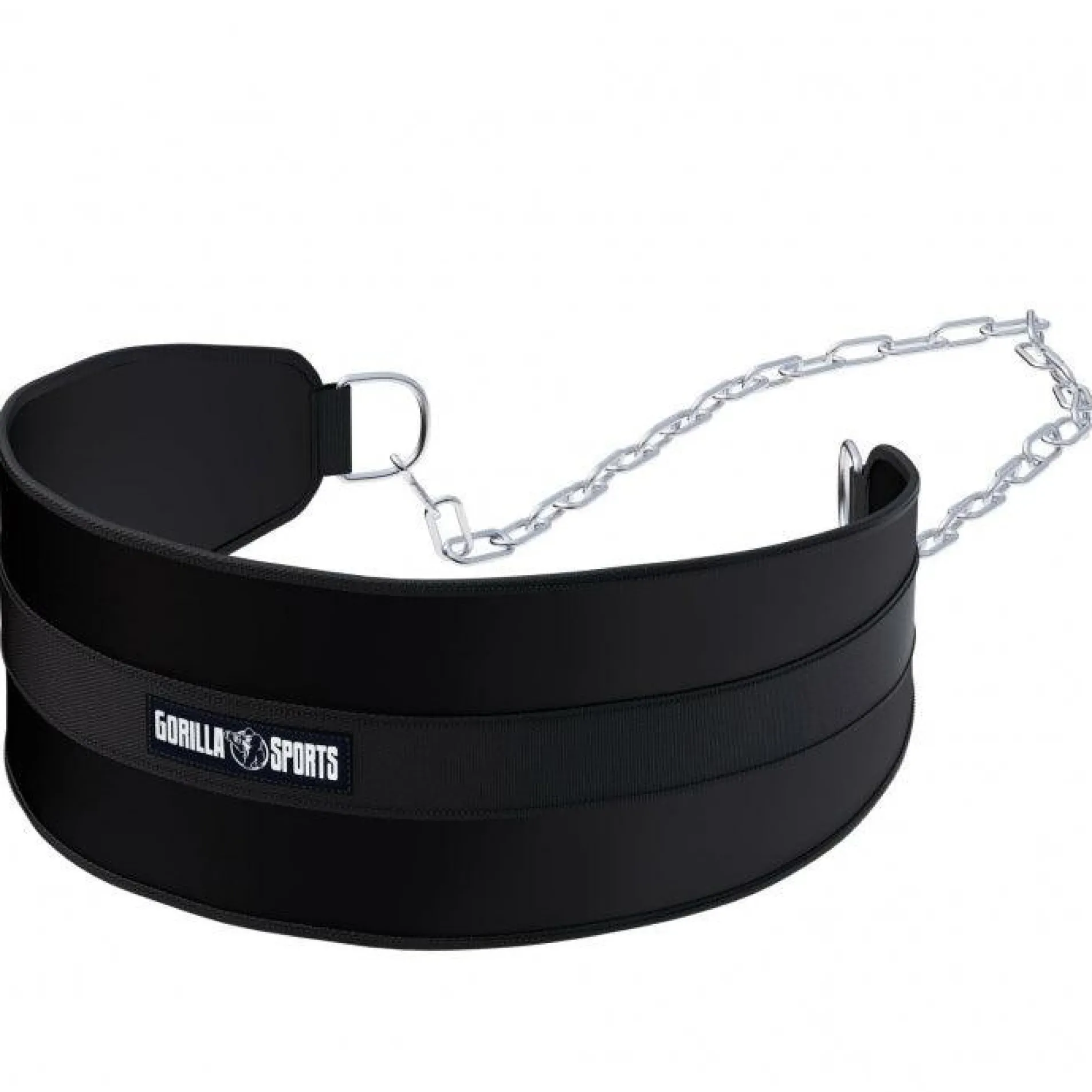 Dip Gürtel gepolstert aus Nylon mit Kette und Karabinern