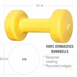 Gymnastikhanteln Neopren 2 x 1-10 Pfund (0,5 kg - 4,5 kg)
