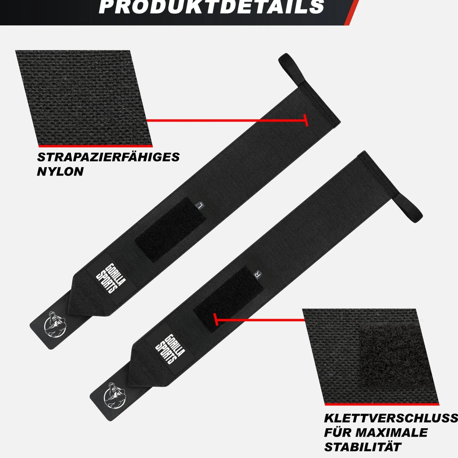 Handgelenk Bandage 2er Set 45 cm