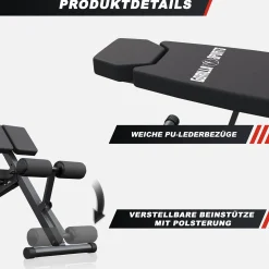 Hantelbank mit Hyperextension verstellbar