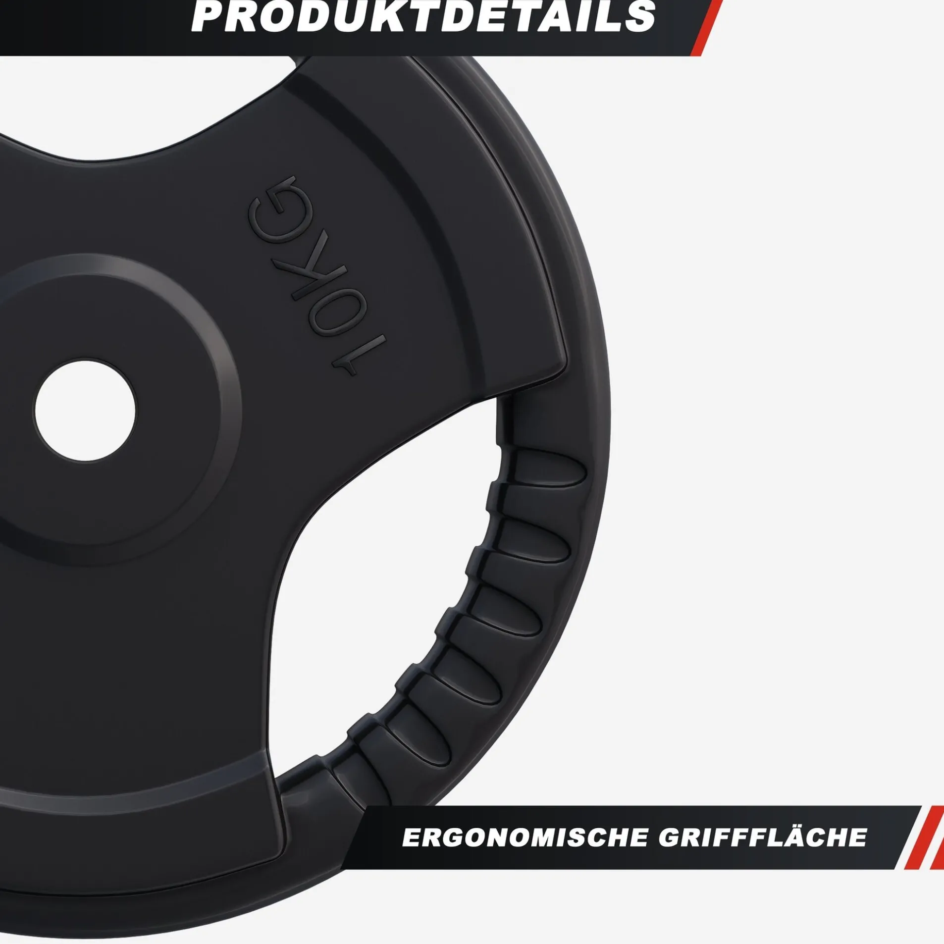 Hantelscheibe Gummi Gripper 1,25 - 25 kg