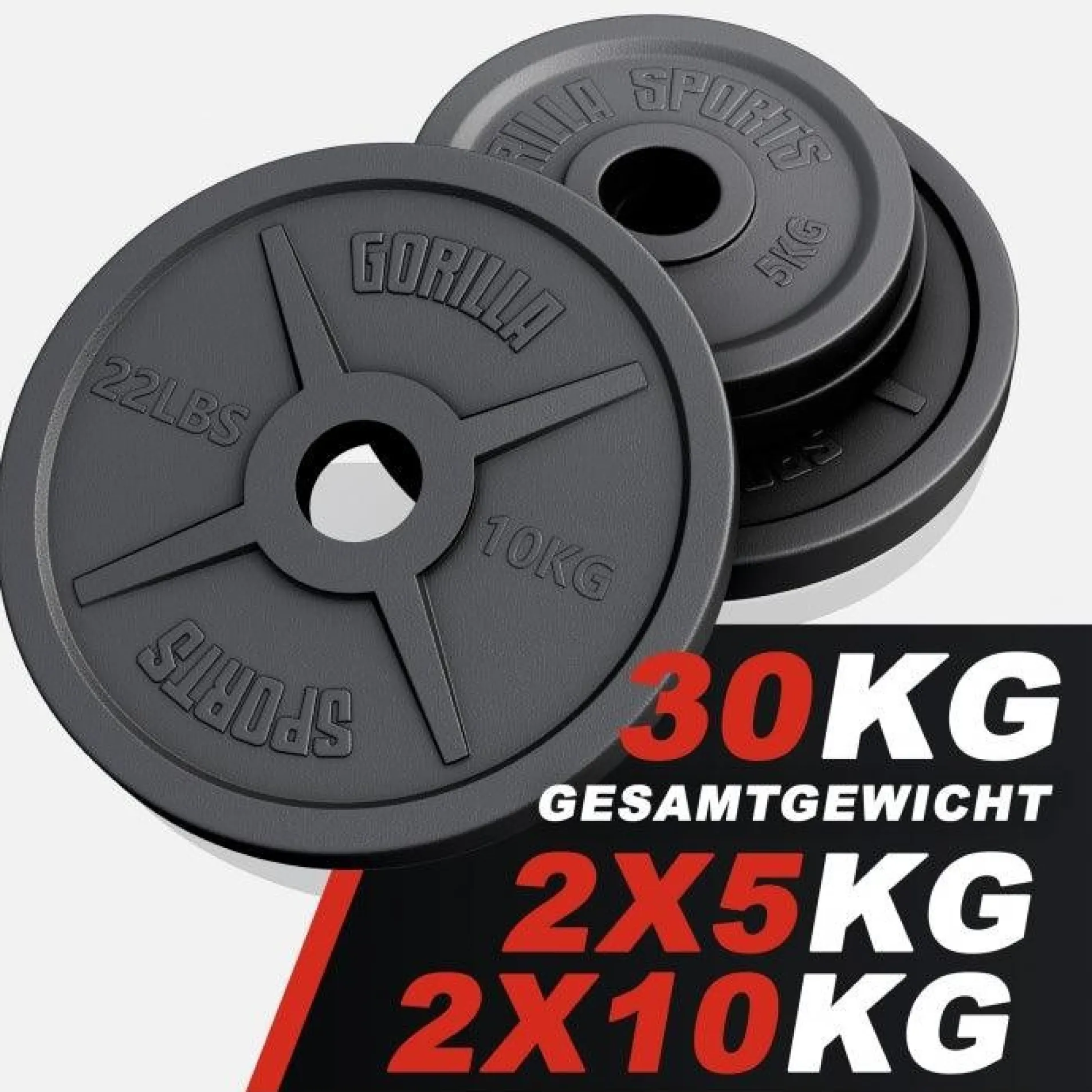 Hantelscheibe Gusseisen Olympia 1,25 - 25 kg