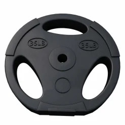Hantelscheibe Kunststoff Gripper - Ø 1"/25 mm, Kunststoff, mit Zement gefüllt, Einzelgewichte 2,5 - 35 Pfund