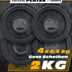 Hantelscheiben Set Gusseisen 2 - 20 kg