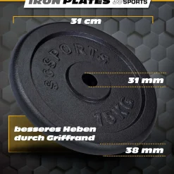 Hantelscheiben Set Gusseisen 15 - 60 kg