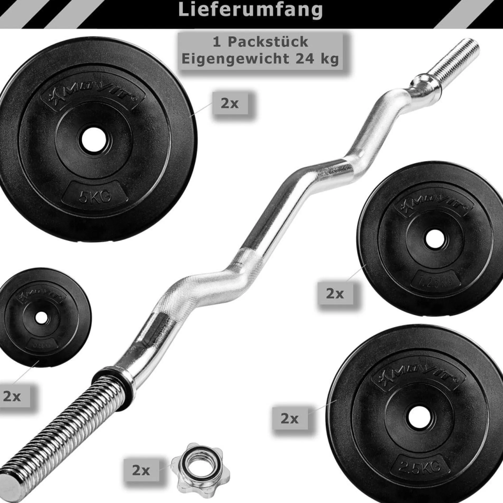 Hantelset 23.5 - 55 kg