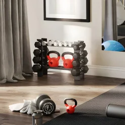 Hantelständer für Hanteln und Kettlebells