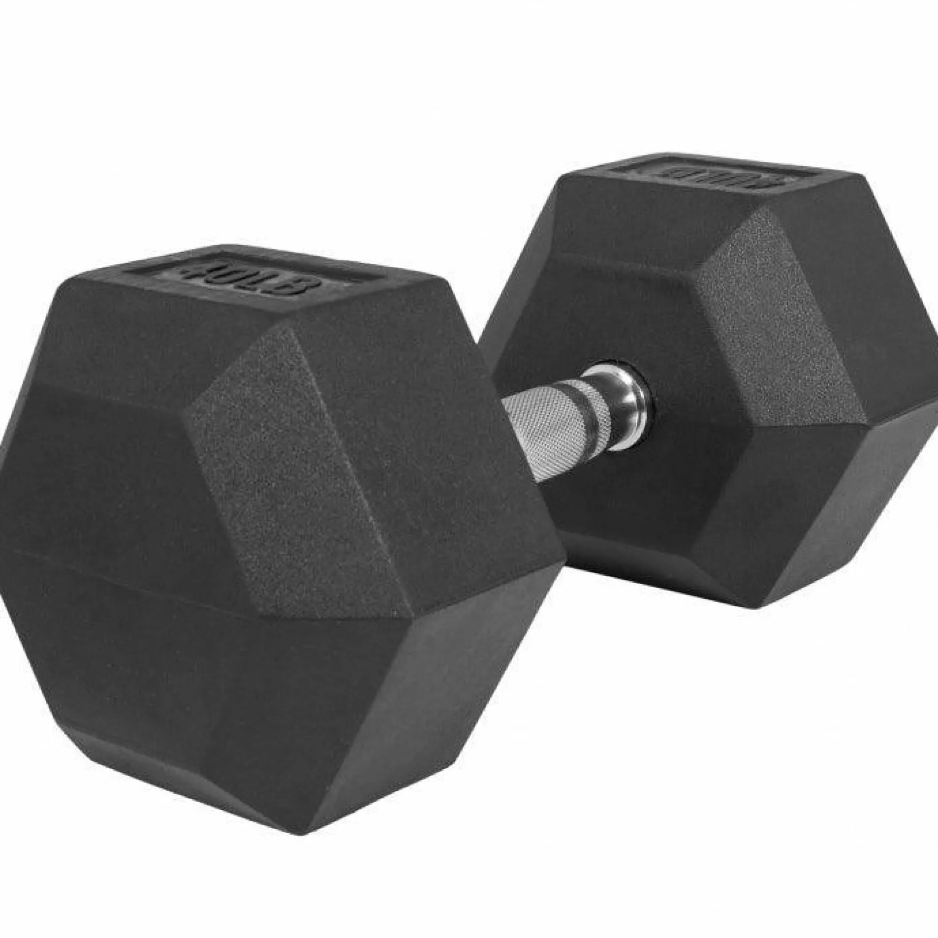 Hexagon Kurzhantel Gummi - 5-60 Pfund (2,3-27,2 kg)
