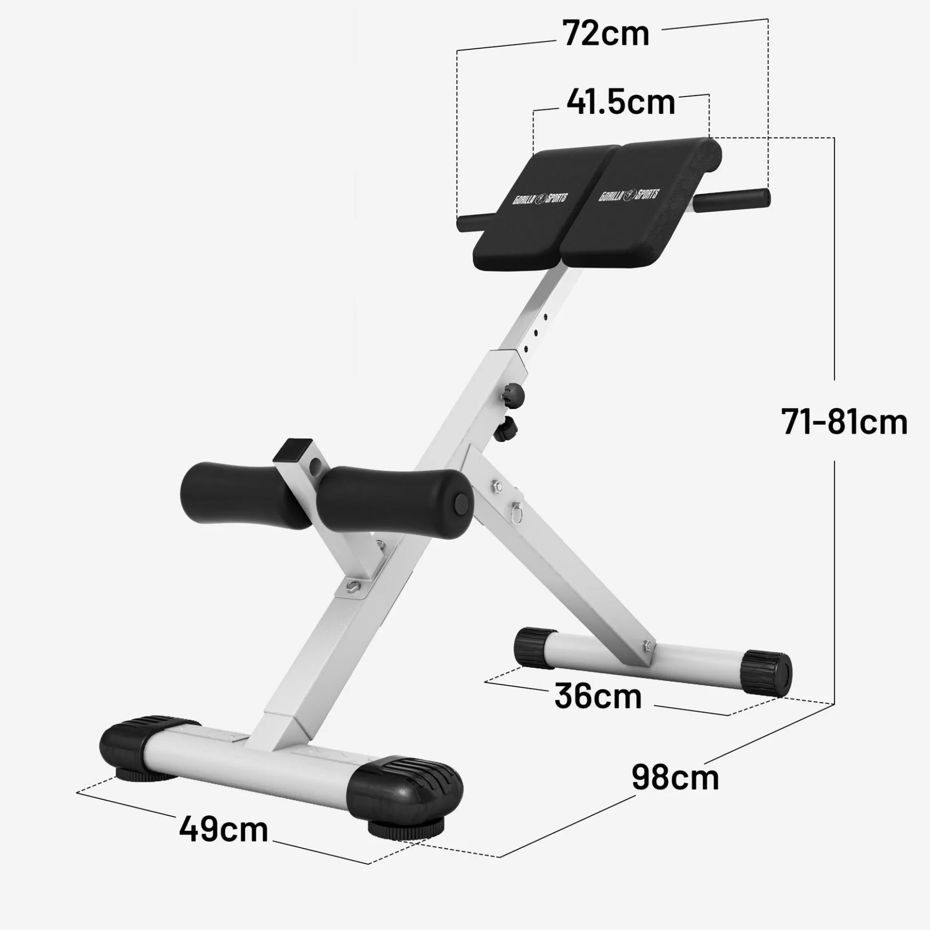 Hyperextension klappbar