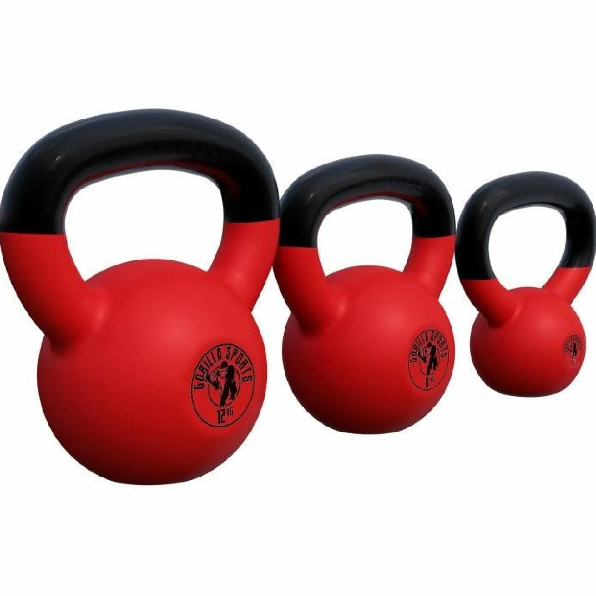 Kettlebell Gusseisen Neopren rot 2 - 32 kg