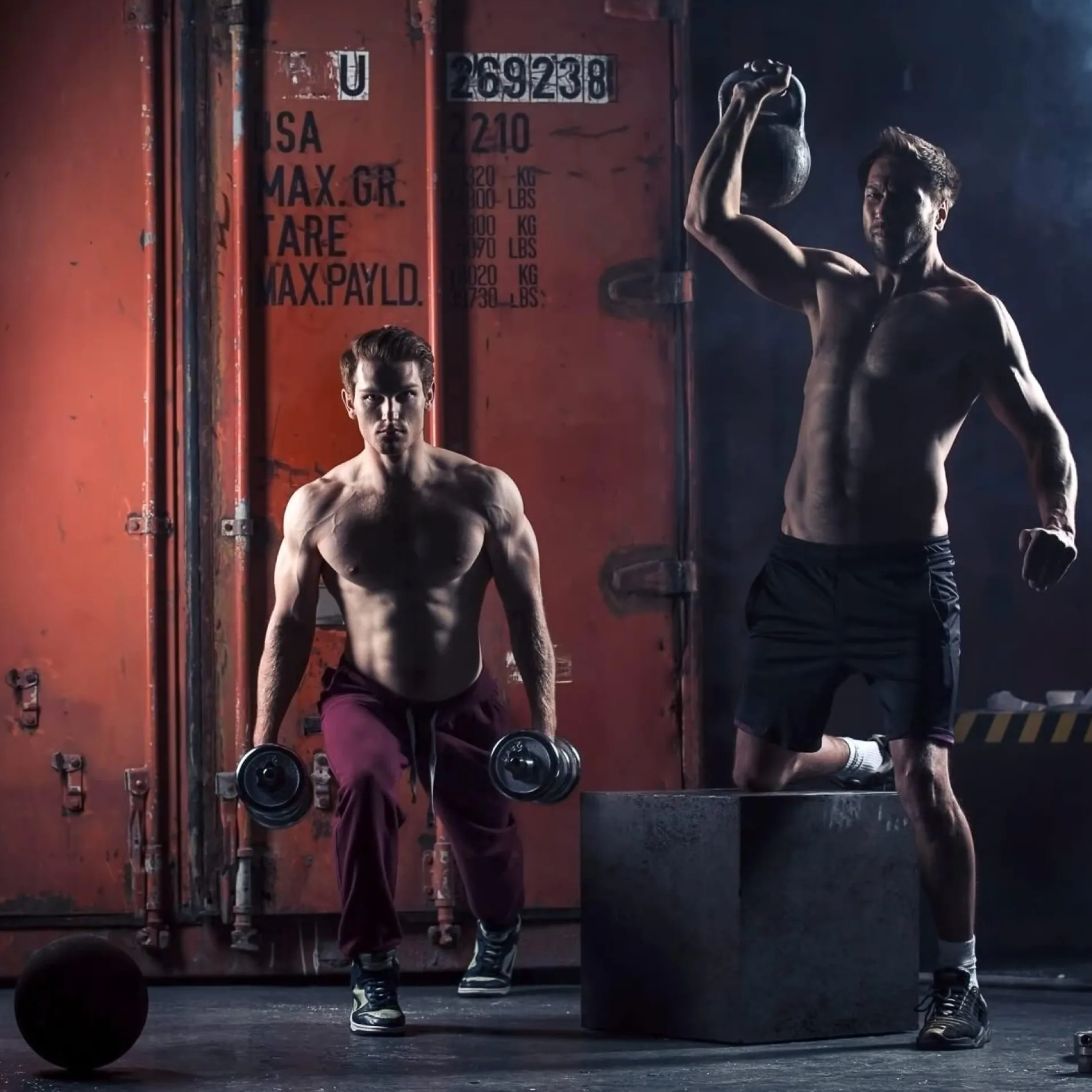 Kettlebell Kunststoff grau 3 - 20 kg
