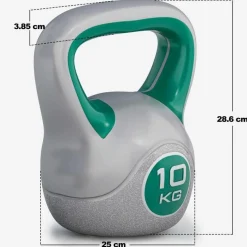 Kettlebell Kunststoff grau 2 - 20 kg