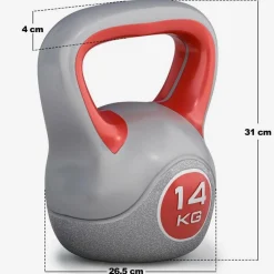 Kettlebell Kunststoff grau 2 - 20 kg