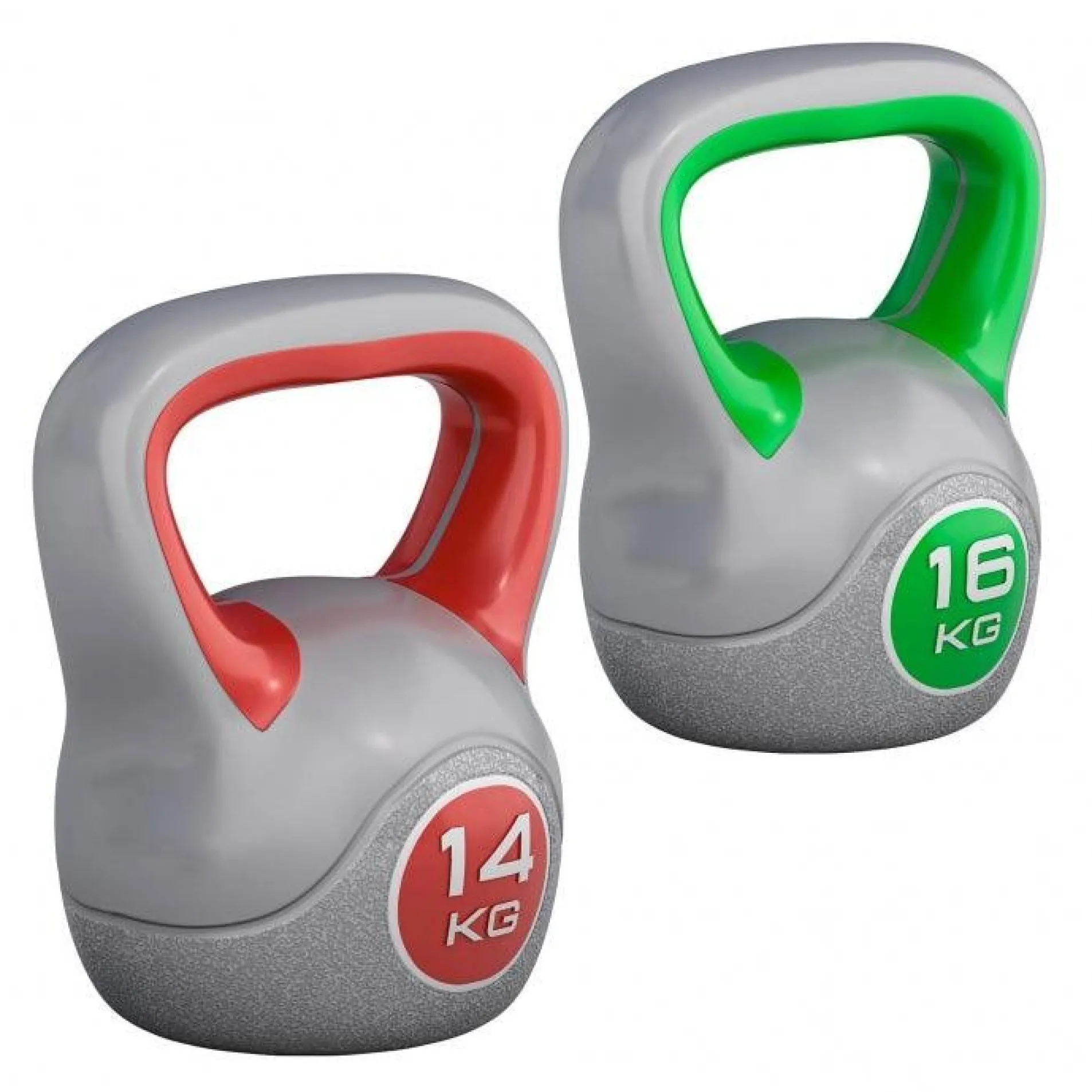 Kettlebell Kunststoff grau 2 - 20 kg