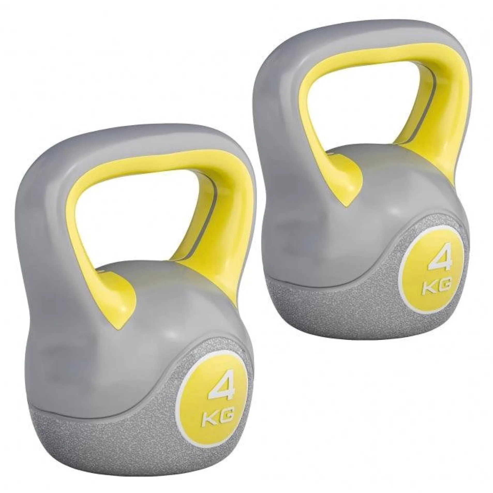 Kettlebell Kunststoff grau 2 - 20 kg