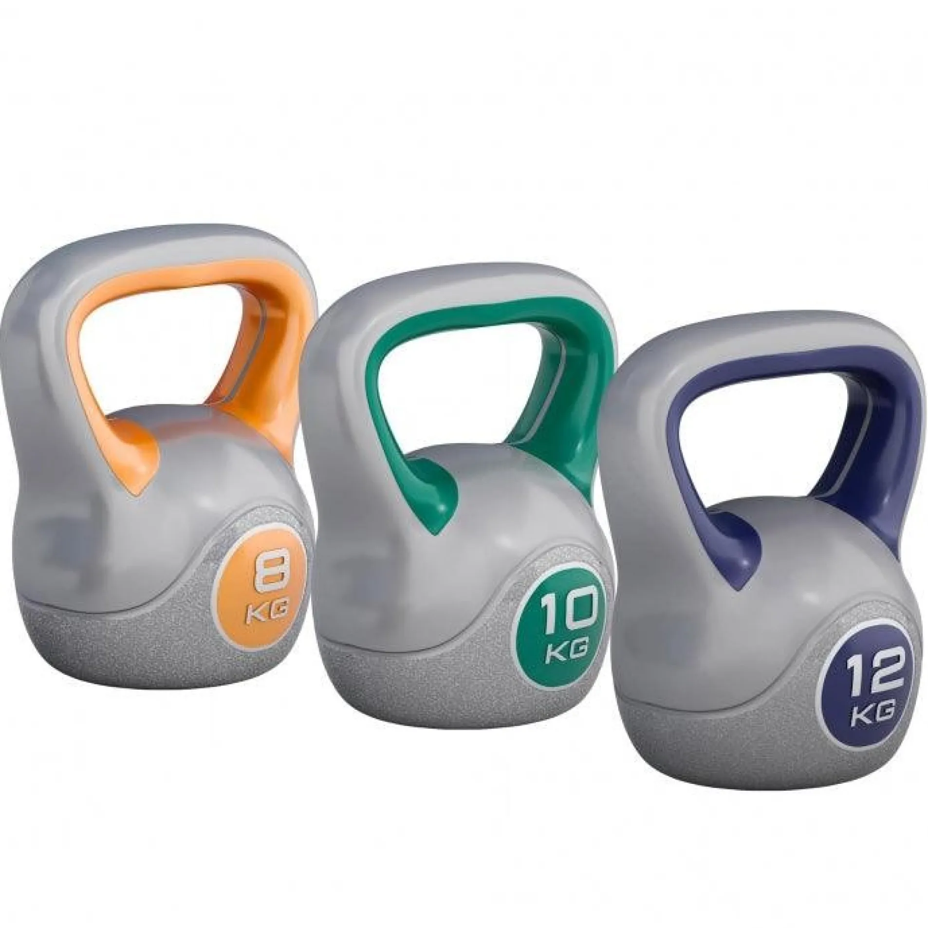 Kettlebell Kunststoff grau 2 - 20 kg