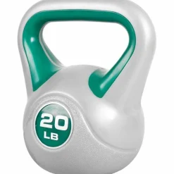 Kettlebell Stylish - 5 - 45 Pfund, Zement, Kunststoffabdeckung