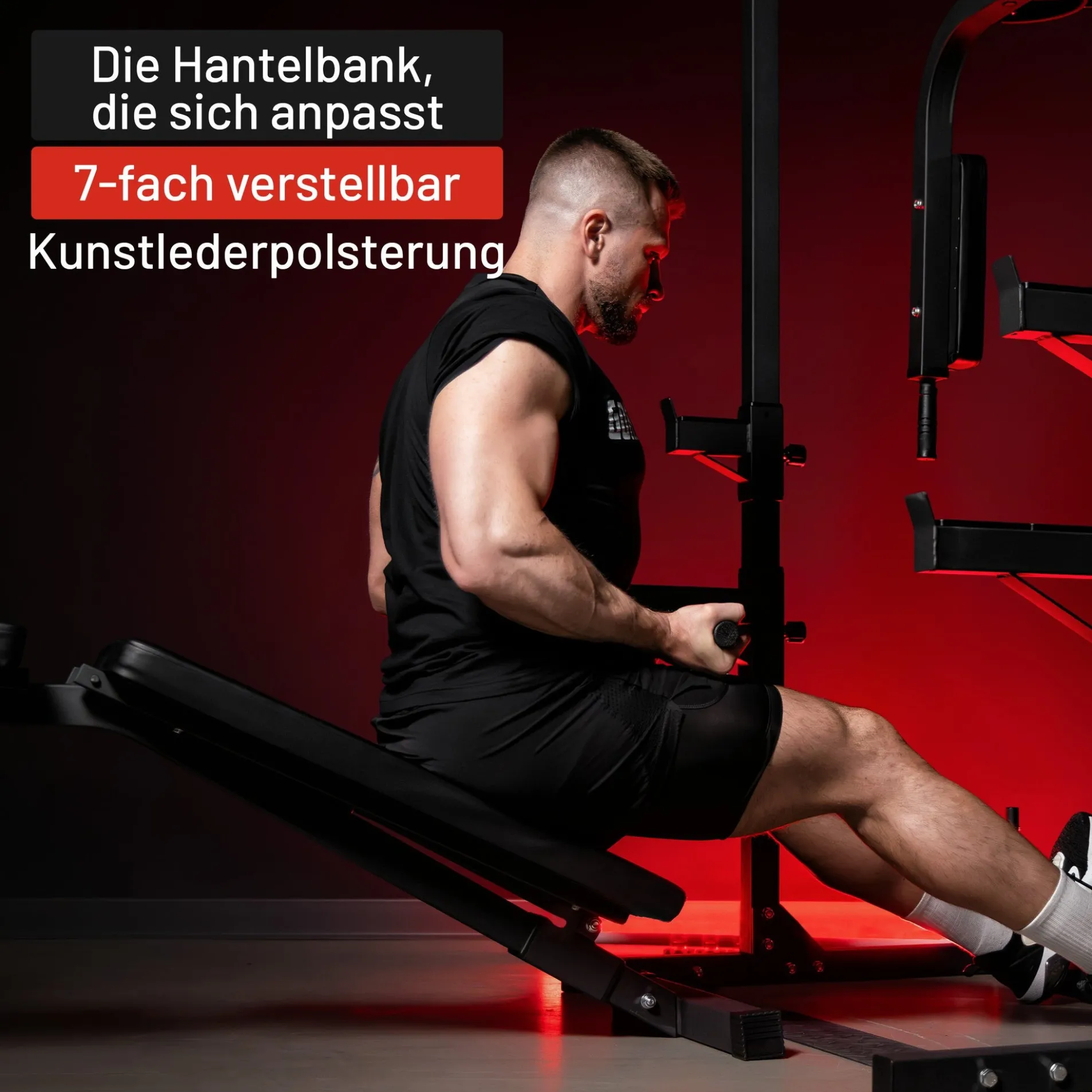 Kraftstation Home Gym inkl, Hantelbank