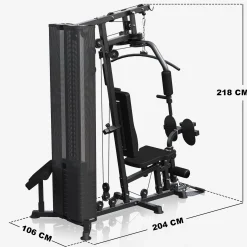 Kraftstation Home Gym inkl, Steckgewichte