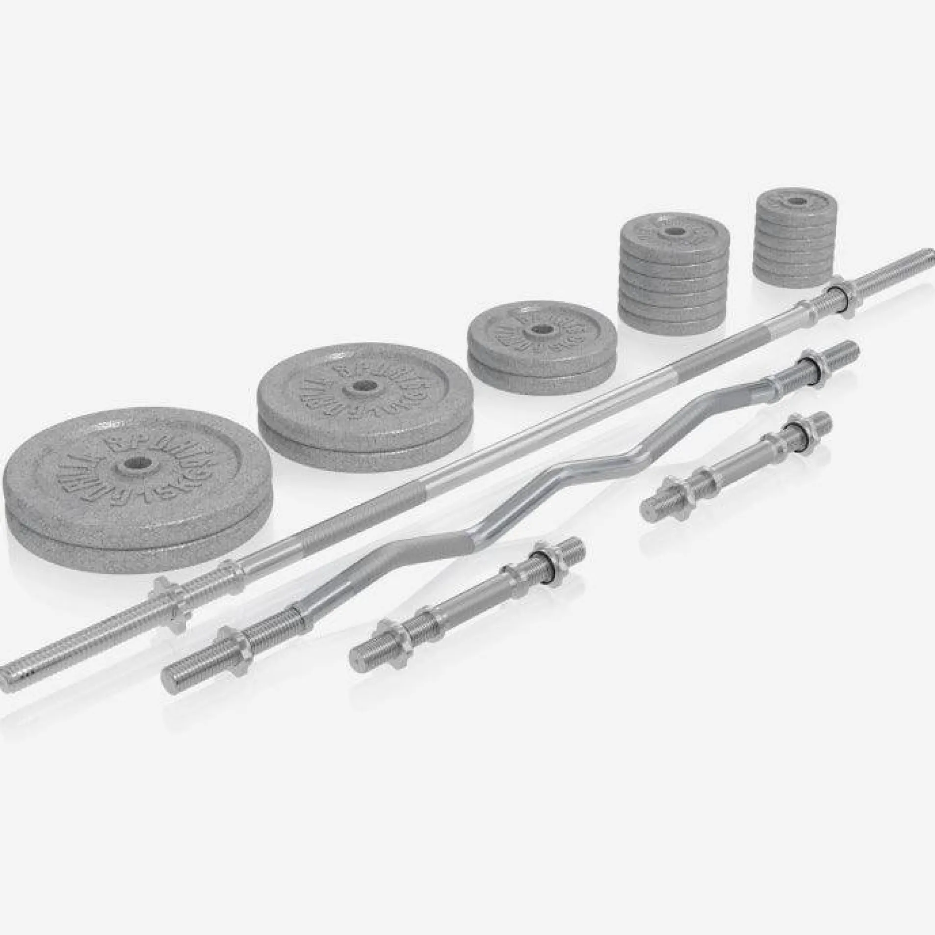 Kraftstation Universal inkl, Langhantel Set Gusseisen 108 kg