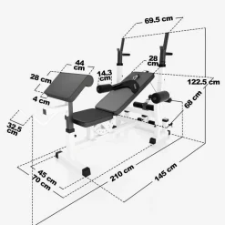 Kraftstation Universal Set Chrom 108 kg