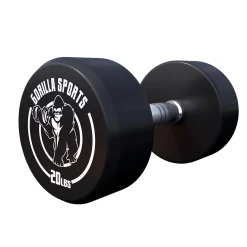Kurzhantel Gummi 5 - 60 Pfund (2,5-27.2 kg), Gusseisen, verchromt