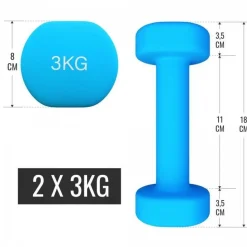 Kurzhantel Set Aerobic 12 kg inkl, Koffer