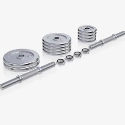 Kurzhantel Set Chrom 30 kg mit Sternverschlüssen
