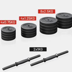 Kurzhantel Set E-Series Kunststoff 30 kg 25 mm