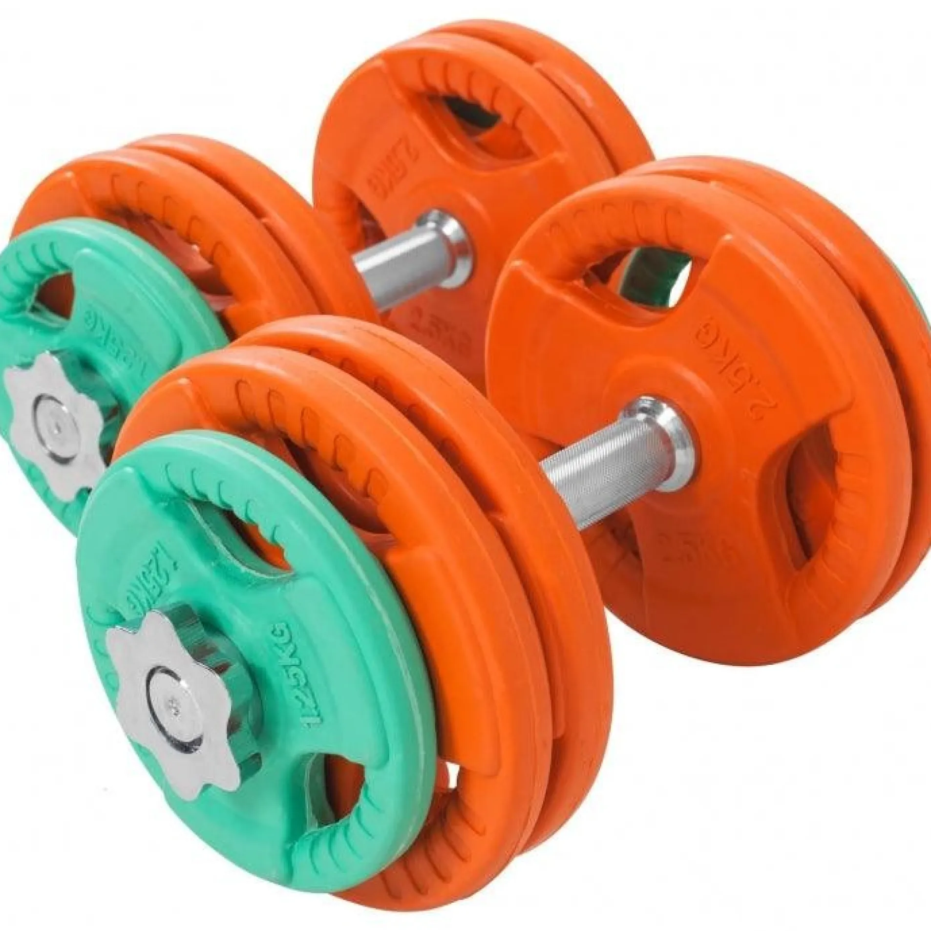 Kurzhantel Set Gummi Gripper 30 kg mit Verschlüssen