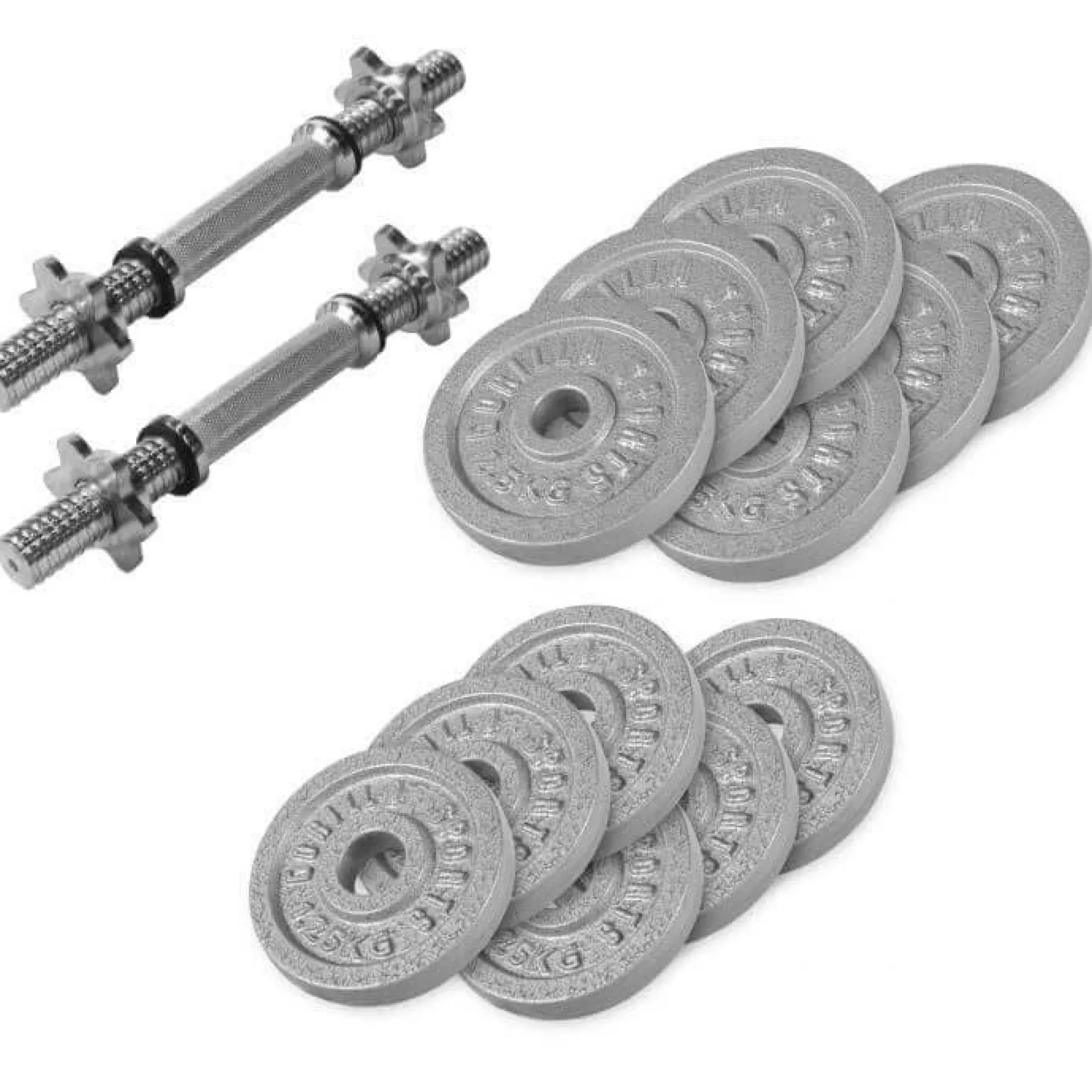 Kurzhantel Set Gusseisen 27,5 kg mit Sternverschlüssen