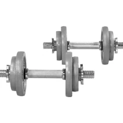 Kurzhantel Set Gusseisen 20 kg mit Sternverschlüssen