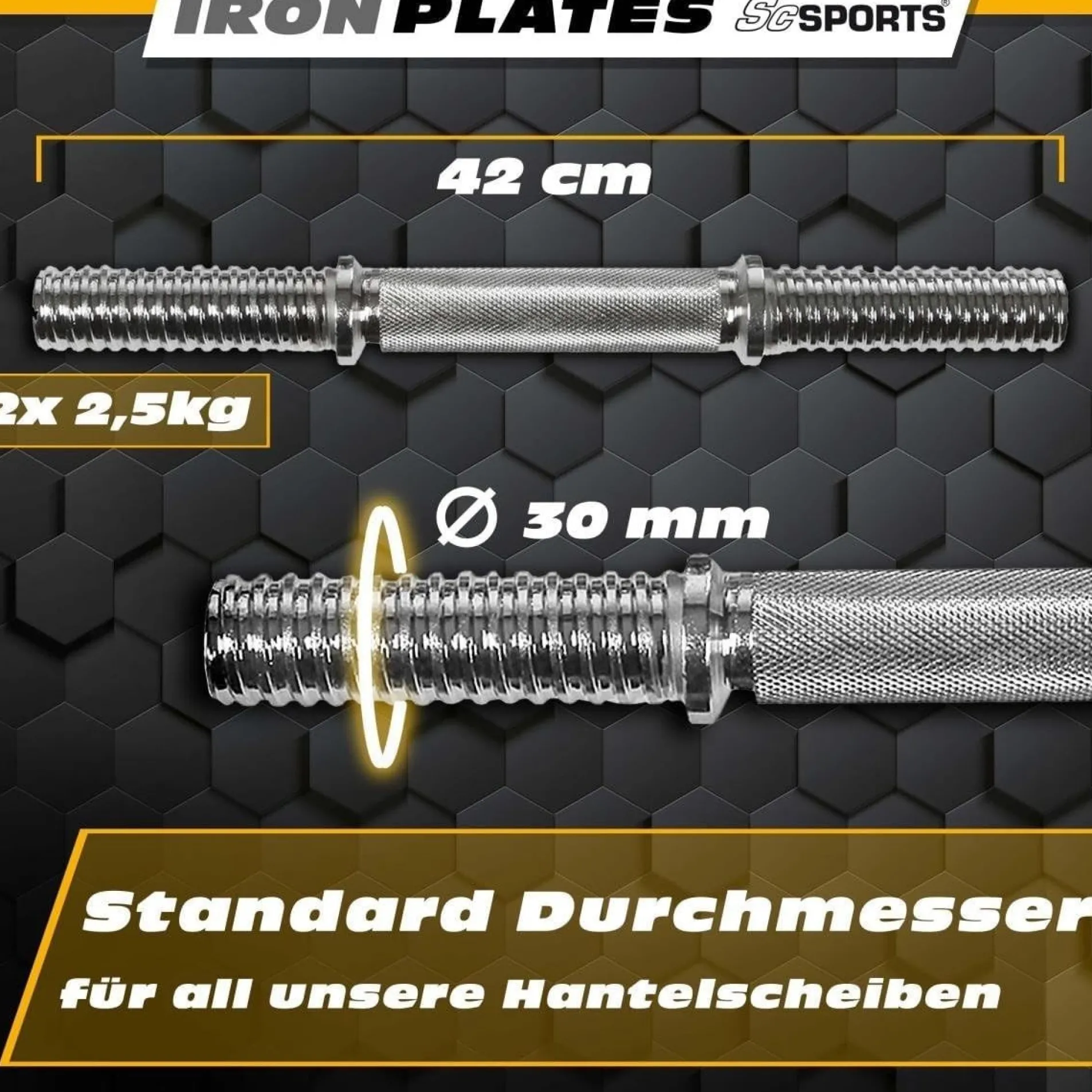 Kurzhantel Set Gusseisen 70 kg