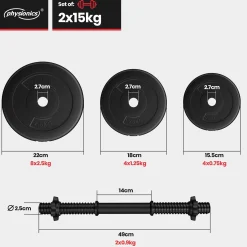 Kurzhantel Set Kunststoff 30 kg