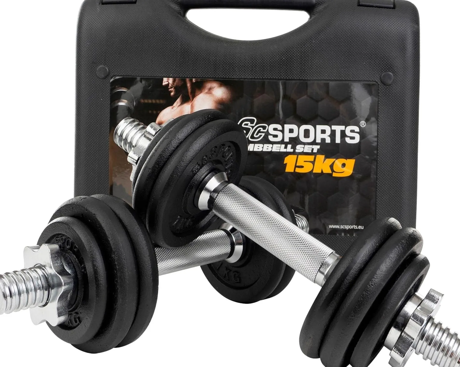 Kurzhantel Set mit Koffer 15 - 20 kg