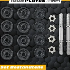 Kurzhantel Set mit Koffer 15 - 20 kg