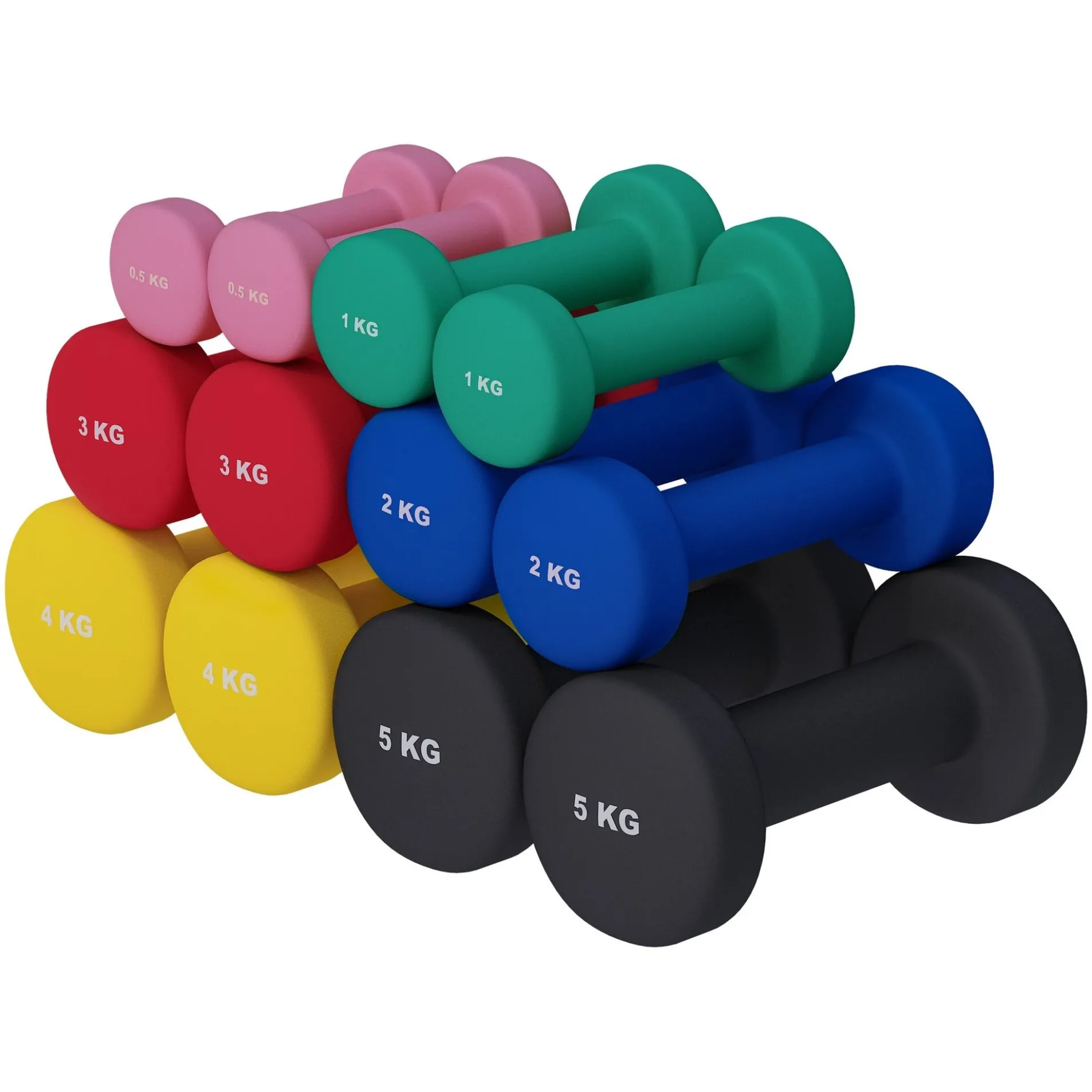 Kurzhanteln Gymnastik Neopren Rund 1 - 10 kg