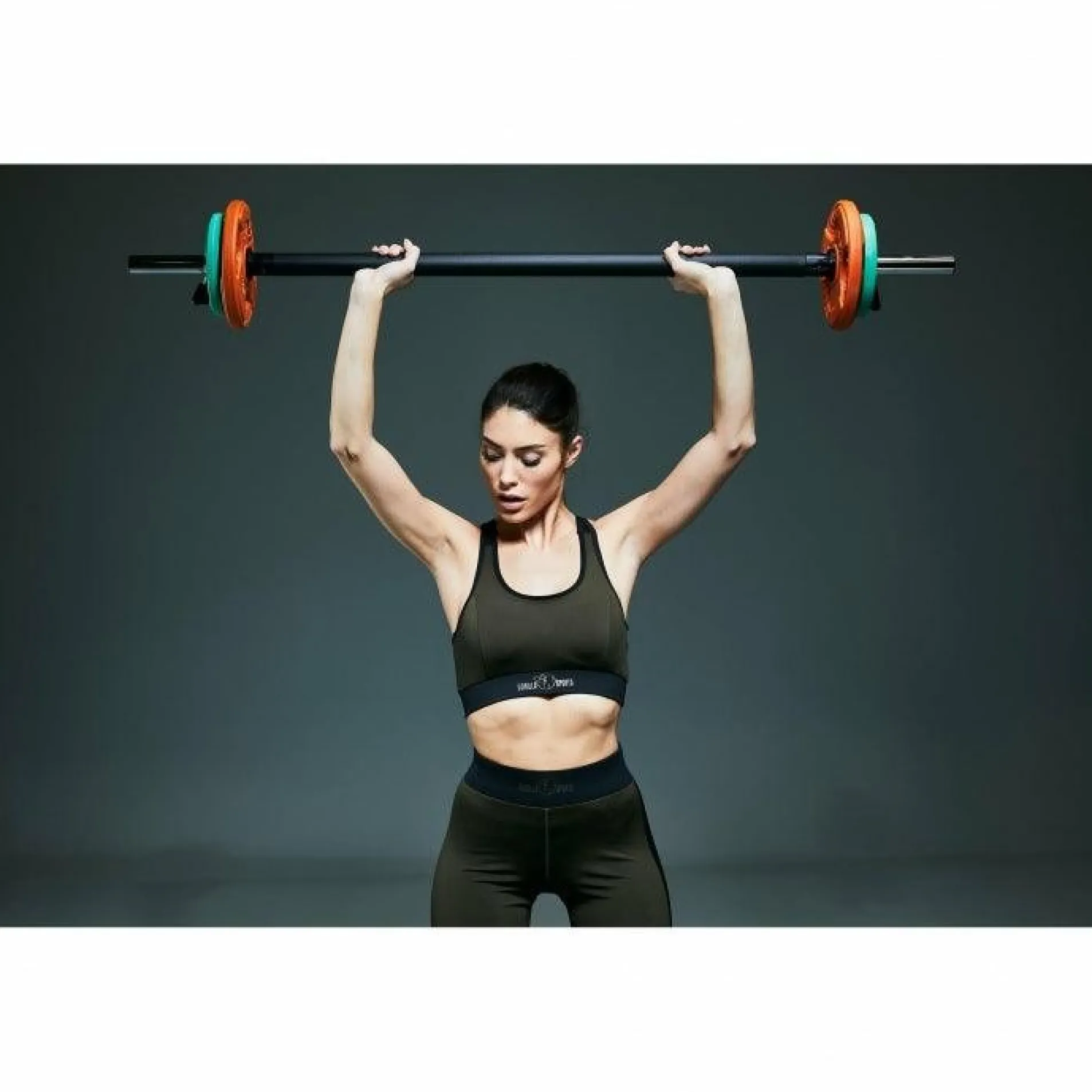 Langhantel Aerobic 130 cm mit Federverschlüssen