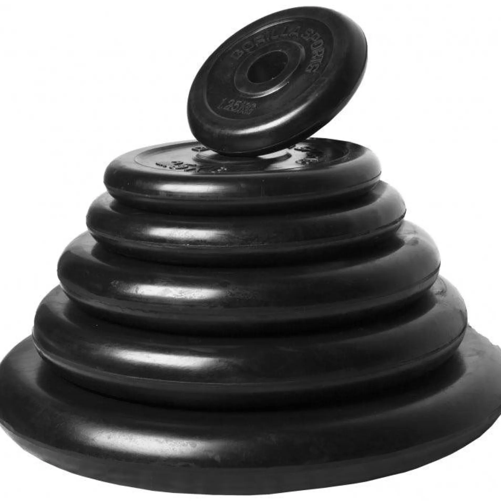Langhantel Set Gummi 100 kg mit Sternverschlüssen