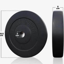 Langhantel Set Kunststoff 100 kg mit Sternverschlüssen