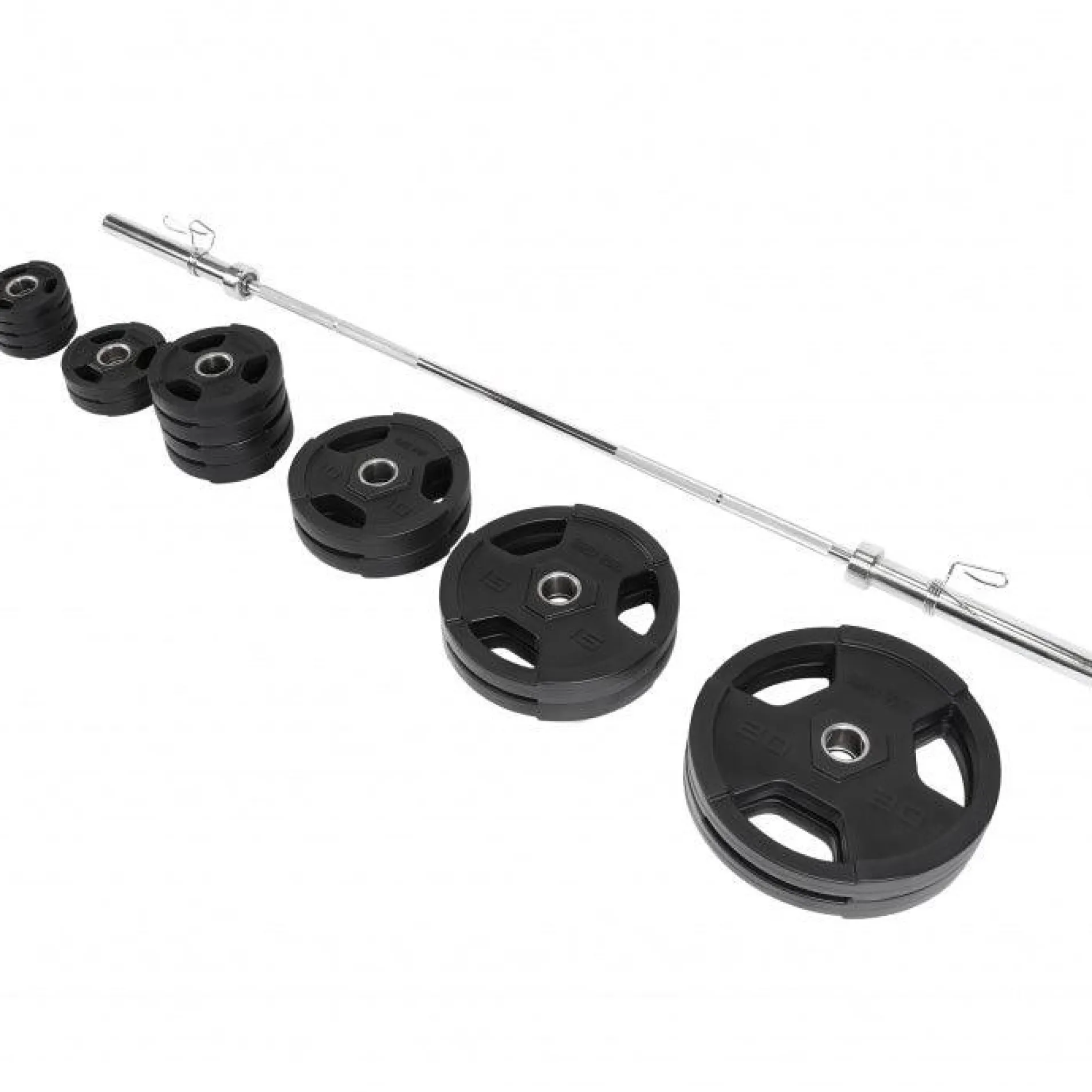 Langhantel Set Olympia Kunststoff Gripper 130 kg