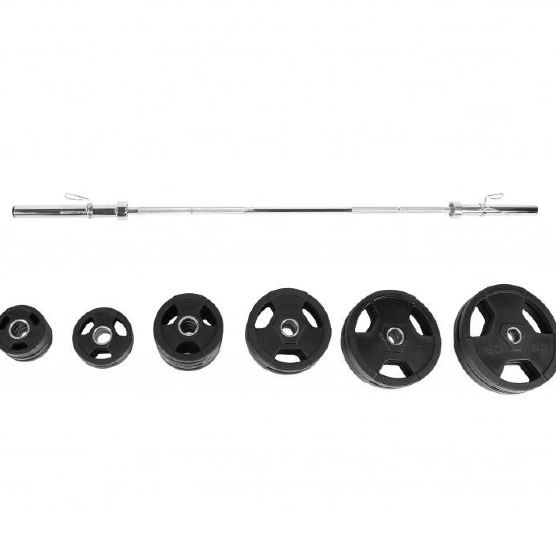 Langhantel Set Olympia Kunststoff Gripper 130 kg