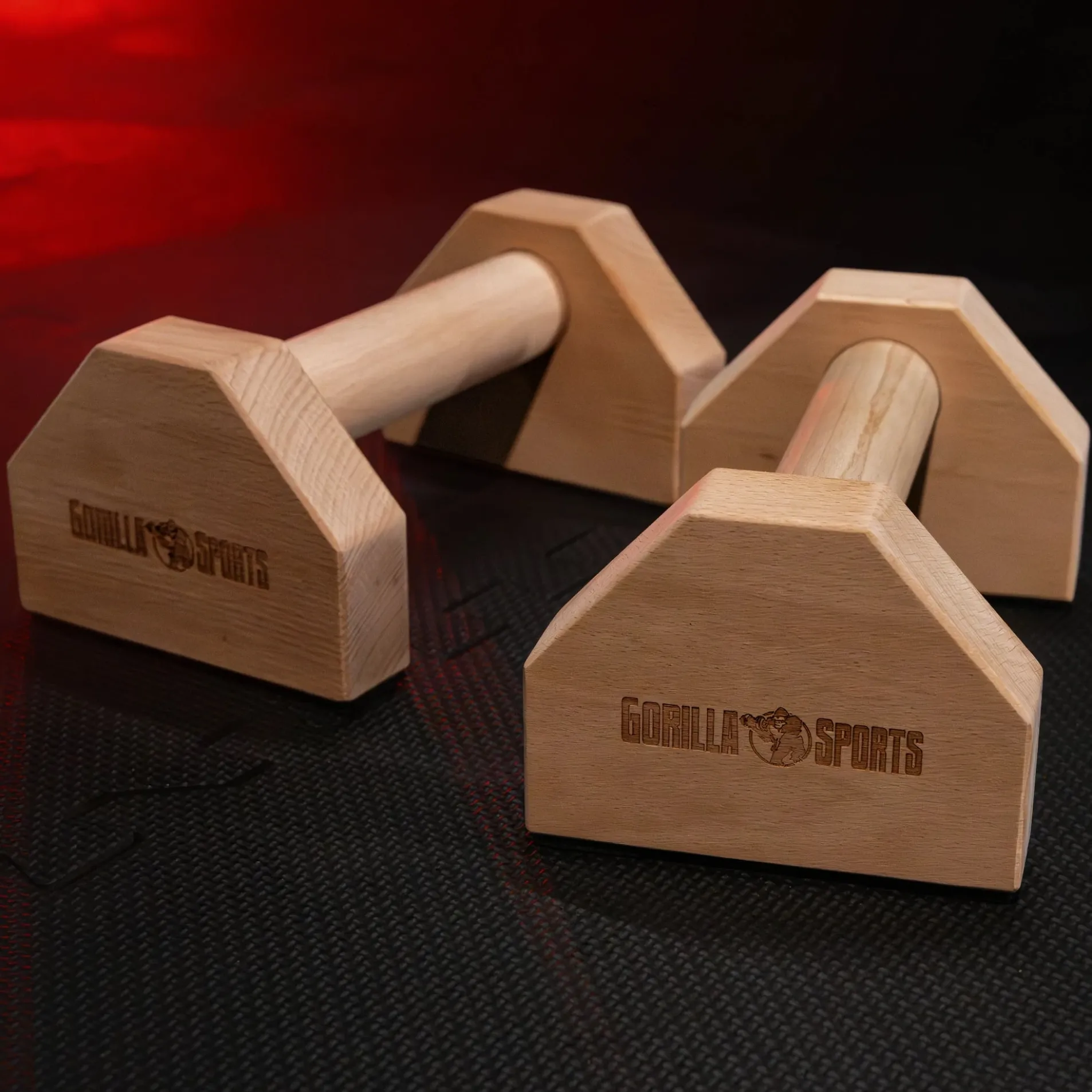 Liegestützgriffe 2er Set aus Holz