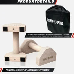 Liegestützgriffe 2er Set aus Holz