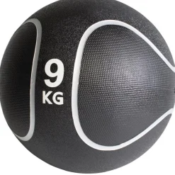 Medizinball aus Gummi Schwarz/Silber 1 - 10 kg